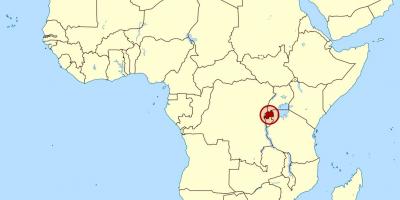 Карта на Руанда африка