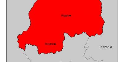 Карта на Руанда маларија