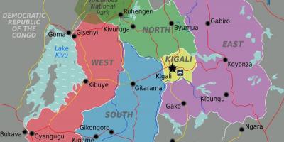 Карта на Руанда, кигали